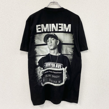 ROCK@TEES　EMINEM　エミネム　半袖プリントTシャツ　黒　ブラック　Lサイズ