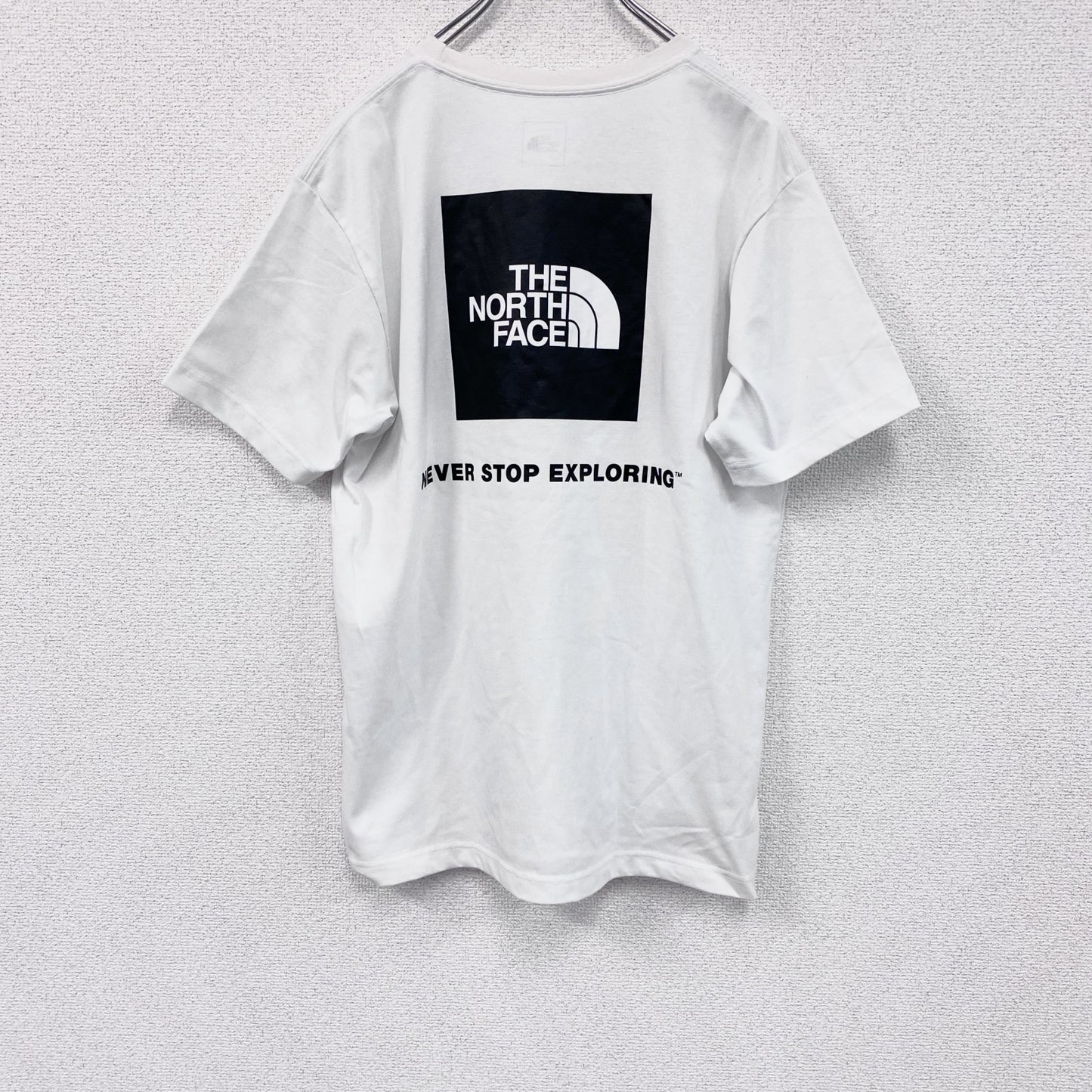 THE NORTH FACE　ザノースフェイス　半袖プリントTシャツ　両面プリント　白　ホワイト　Lサイズ