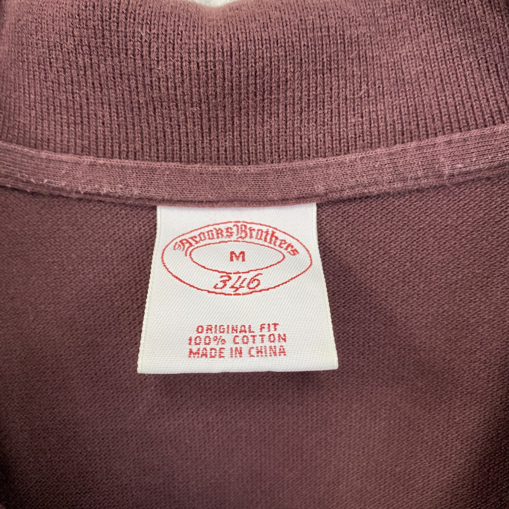 Brooks Brothers 346　ブルックスブラザーズ　半袖ポロシャツ　ボルドー　Mサイズ