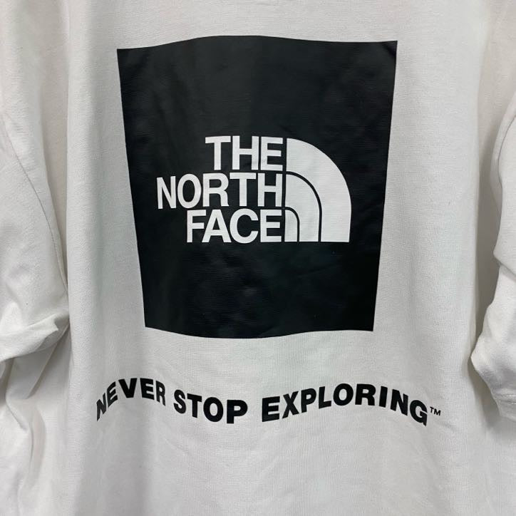 THE NORTH FACE　ザノースフェイス　半袖プリントTシャツ　両面プリント　白　ホワイト　Lサイズ