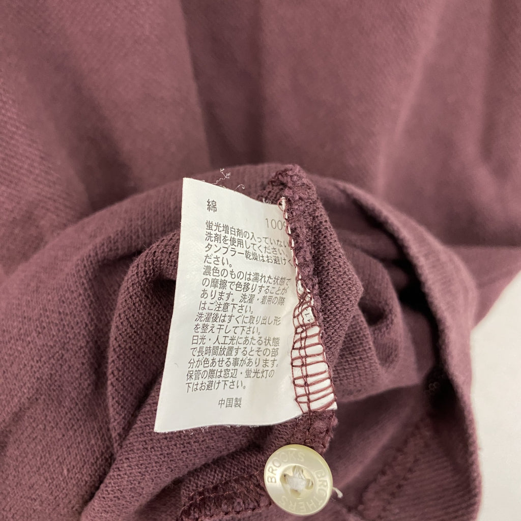 Brooks Brothers 346　ブルックスブラザーズ　半袖ポロシャツ　ボルドー　Mサイズ
