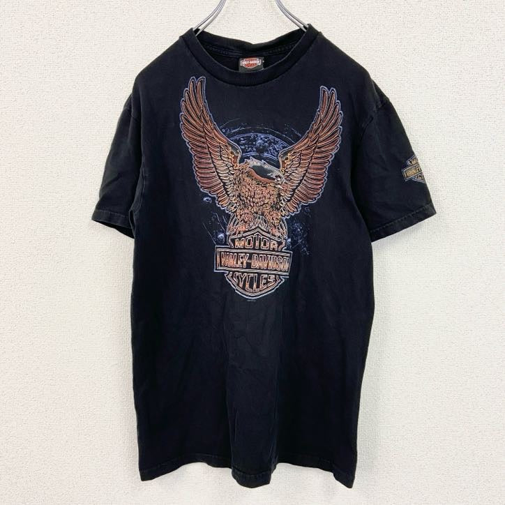 HARLEY DAVIDSON　ハーレーダビッドソン　半袖プリントTシャツ　サザンサンダー　黒　ブラック　Mサイズ