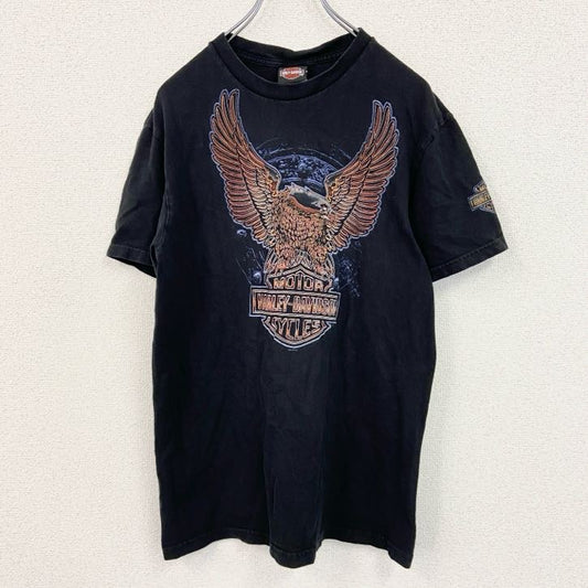 HARLEY DAVIDSON　ハーレーダビッドソン　半袖プリントTシャツ　サザンサンダー　黒　ブラック　Mサイズ