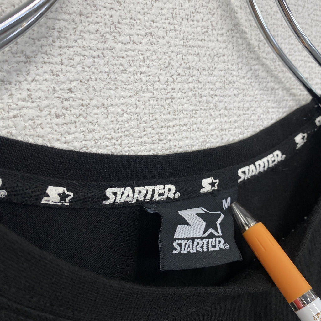 STARTER　スターター　半袖3連プリントTシャツ　HOCKEY　黒　ブラック　Mサイズ