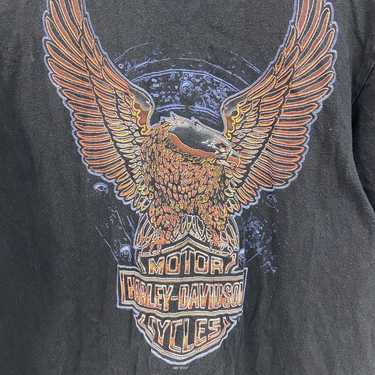 HARLEY DAVIDSON　ハーレーダビッドソン　半袖プリントTシャツ　サザンサンダー　黒　ブラック　Mサイズ