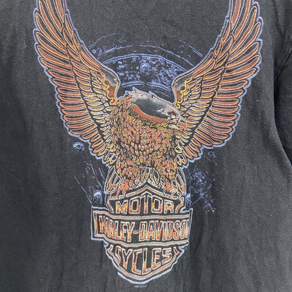 HARLEY DAVIDSON　ハーレーダビッドソン　半袖プリントTシャツ　サザンサンダー　黒　ブラック　Mサイズ