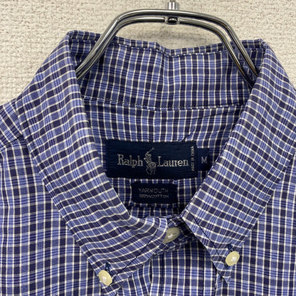 Ralph Lauren　ラルフローレン　半袖ボタンダウンシャツ　青　ブルー　Mサイズ