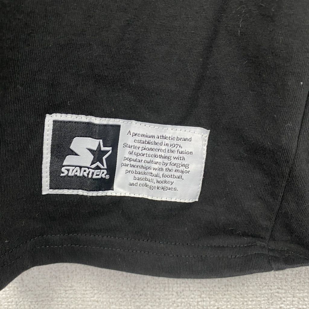 STARTER　スターター　半袖3連プリントTシャツ　HOCKEY　黒　ブラック　Mサイズ