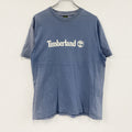 00s　Timberland　ティンバーランド　半袖プリントTシャツ　フェード　紺　ネイビー　Lサイズ