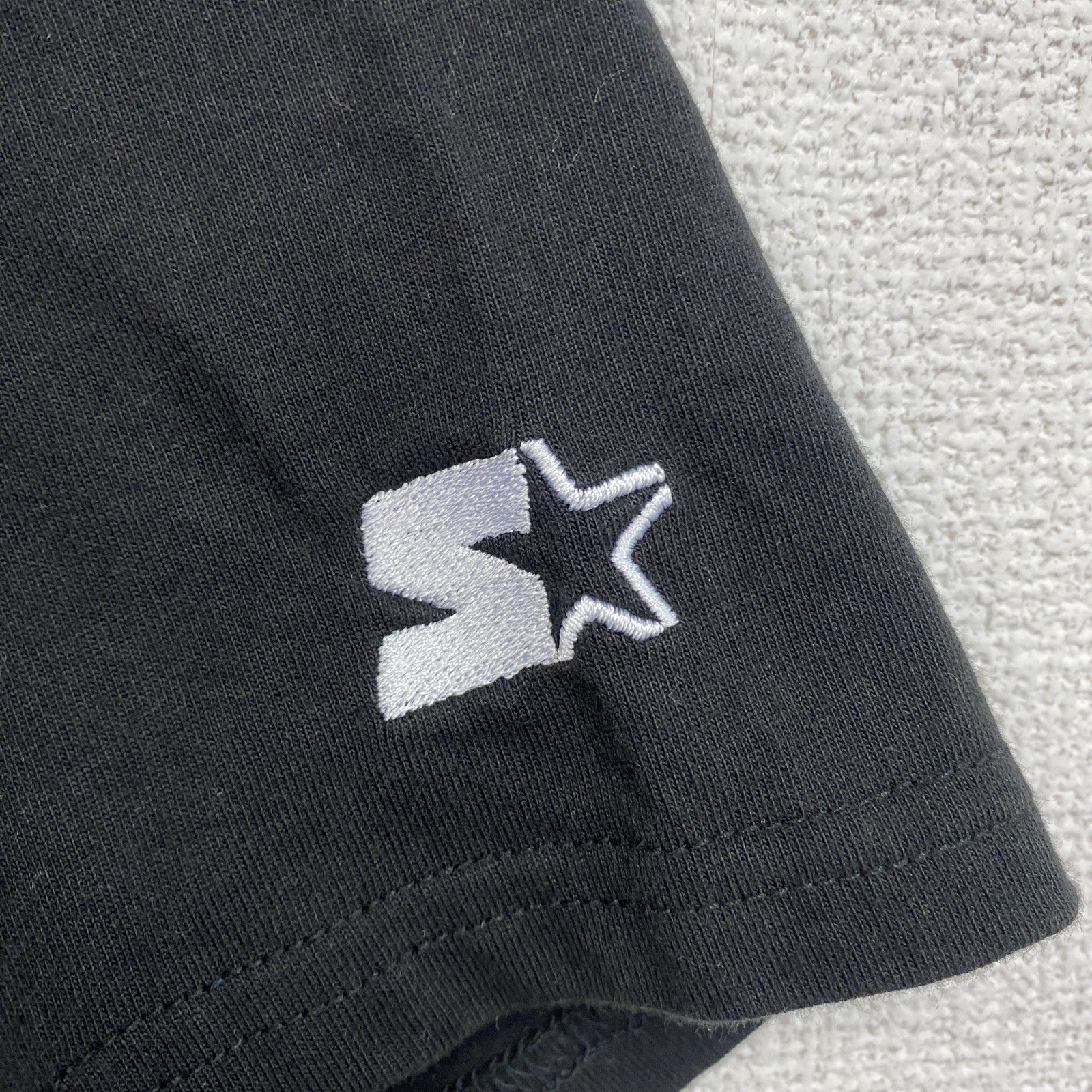 STARTER　スターター　半袖3連プリントTシャツ　HOCKEY　黒　ブラック　Mサイズ