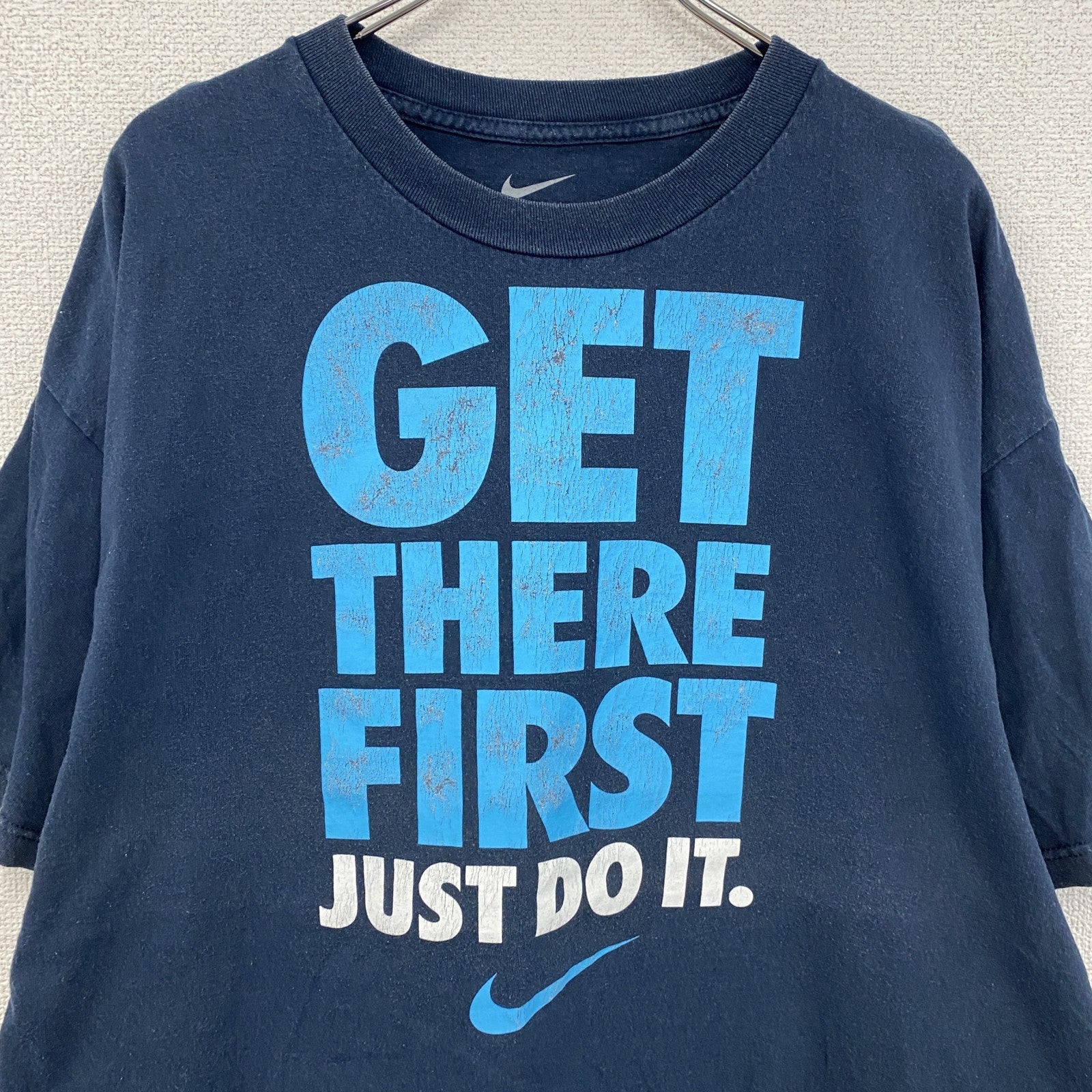 NIKE　ナイキ　半袖プリントTシャツ　紺　ネイビー　２XLサイズ