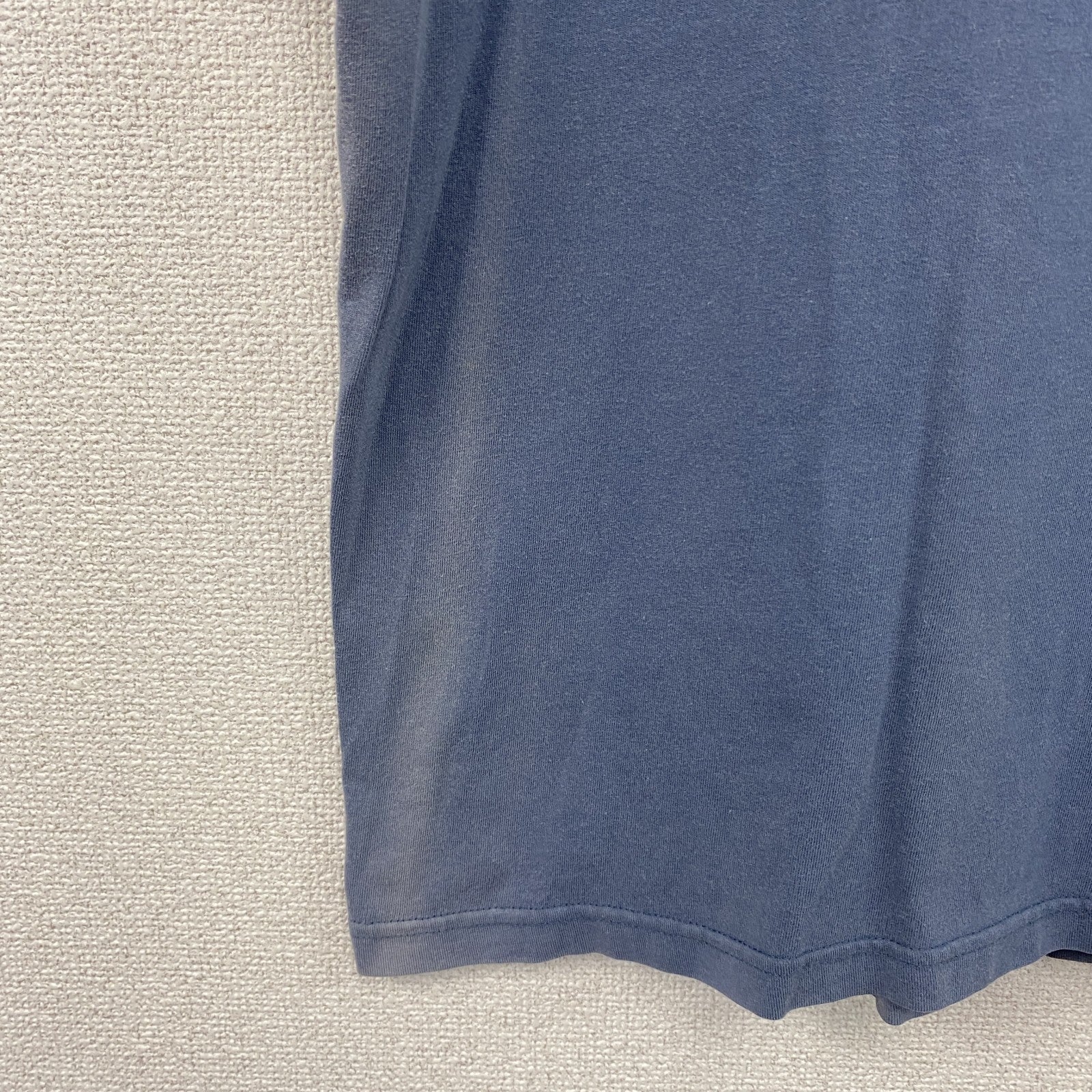 00s　Timberland　ティンバーランド　半袖プリントTシャツ　フェード　紺　ネイビー　Lサイズ