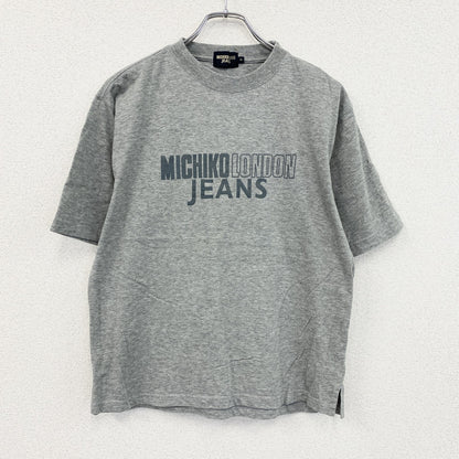 MICHIKO LONDON JEANS　ミチコロンドンジーンズ　半袖プリントTシャツ　グレー　Mサイズ