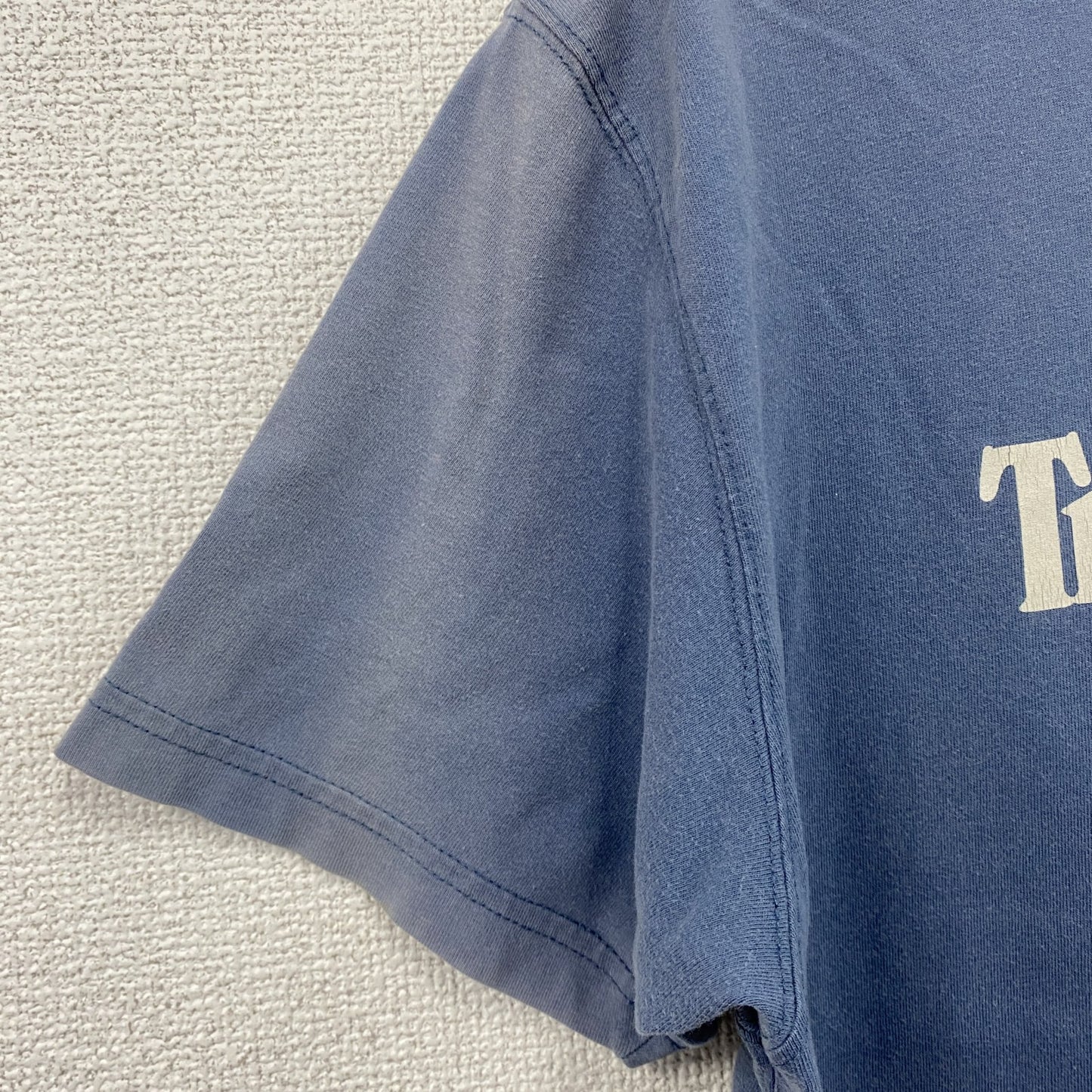 00s　Timberland　ティンバーランド　半袖プリントTシャツ　フェード　紺　ネイビー　Lサイズ