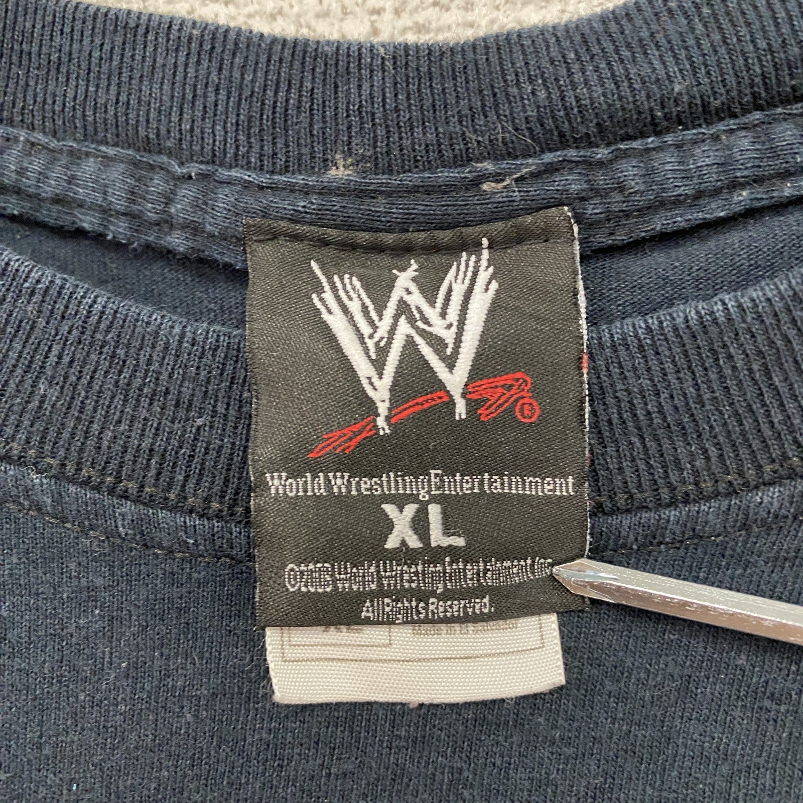 ～00s　FRUIT OF THE LOOM　WWE　UNDERTAKER　アンダーテイカー　半袖プリントTシャツ　プロレスT　人物T　黒　ブラック　XLサイズ