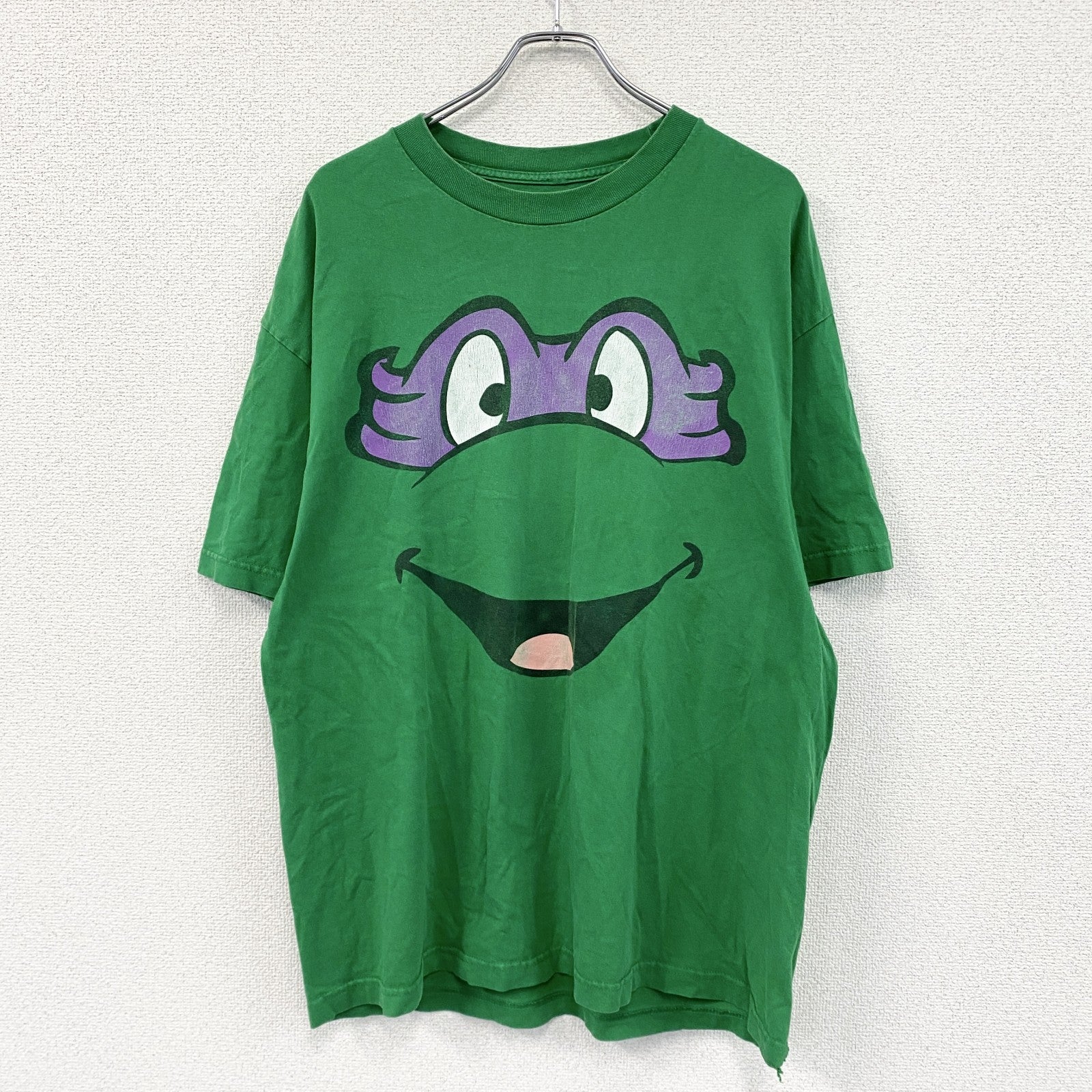 Ninja TURTLES　ニンジャタートルズ　ドナテロ　半袖プリントTシャツ　緑　グリーン　XLサイズ