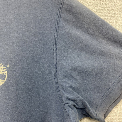 00s　Timberland　ティンバーランド　半袖プリントTシャツ　フェード　紺　ネイビー　Lサイズ