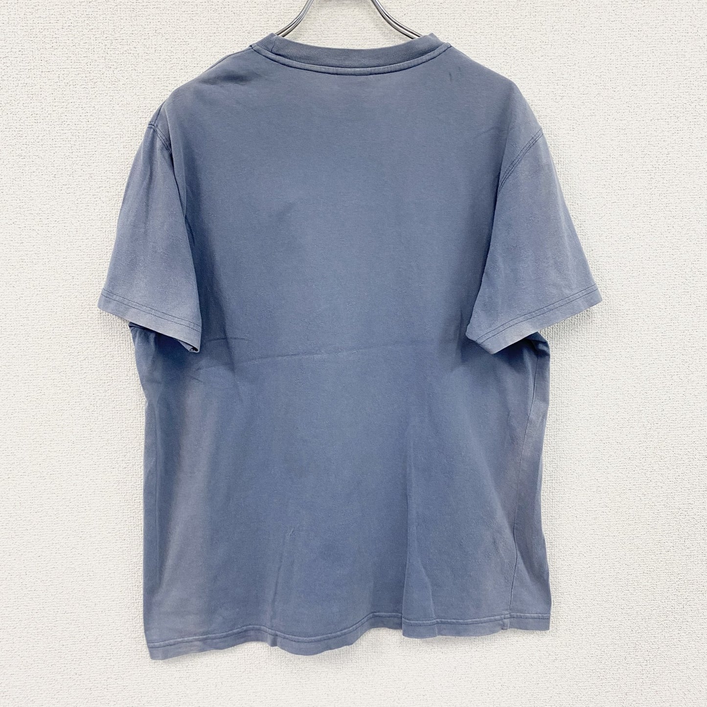 00s　Timberland　ティンバーランド　半袖プリントTシャツ　フェード　紺　ネイビー　Lサイズ