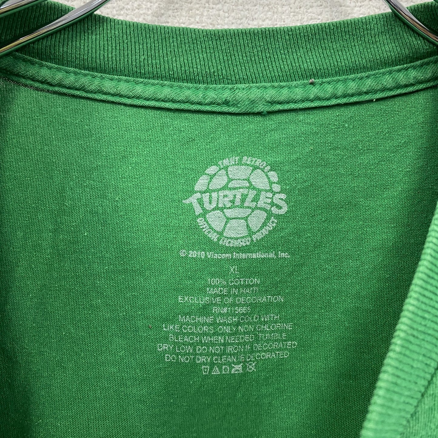 Ninja TURTLES　ニンジャタートルズ　ドナテロ　半袖プリントTシャツ　緑　グリーン　XLサイズ