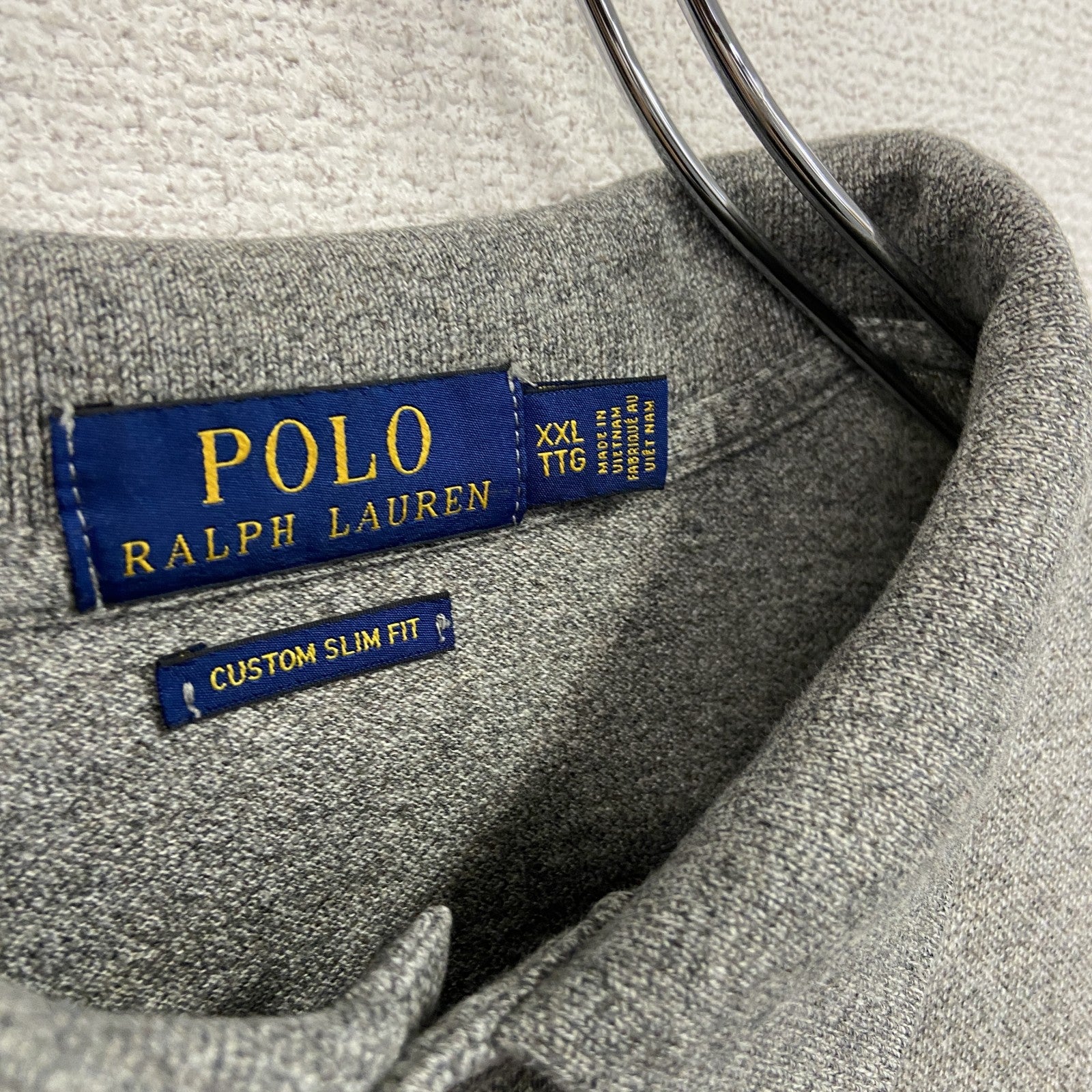 POLO RALPH LAUREN　ポロラルフローレン　長袖ポロシャツ　灰色　グレー　XXLサイズ