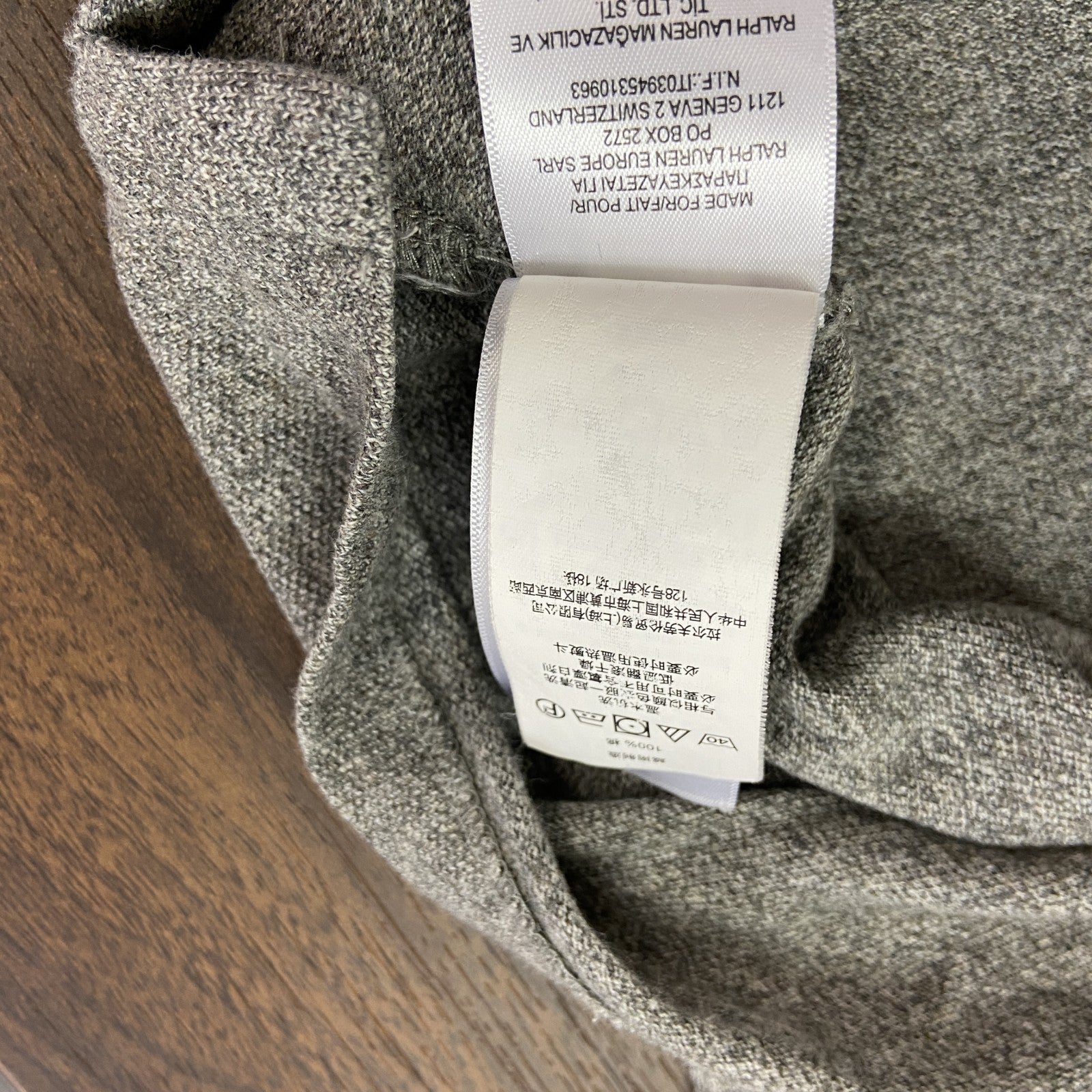 POLO RALPH LAUREN　ポロラルフローレン　長袖ポロシャツ　灰色　グレー　XXLサイズ