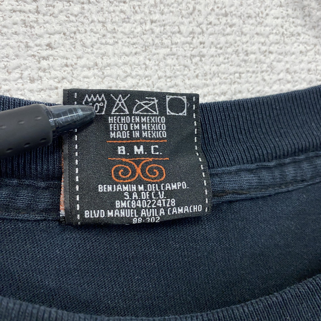 HARLEY DAVIDSON　ハーレーダビッドソン　半袖プリントTシャツ　スカル　黒　ブラック　XLサイズ