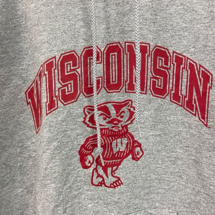 champion　チャンピオン　プリントスウェットパーカー/フーディー　WISCONSIN　グレー　Mサイズ