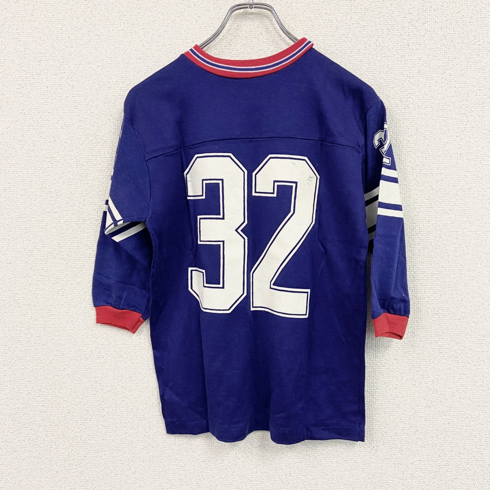 ALLPRO　オールプロ　ユニフォームTシャツ　6分袖　番号　青　ブルー　Lサイズ