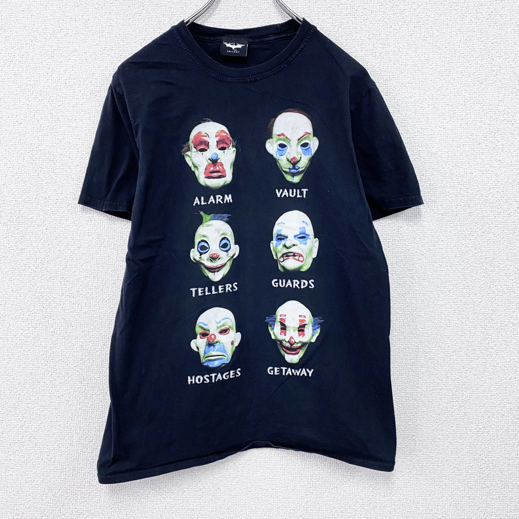 GILDAN　THE DARK KNIGHT　ダークナイト　バットマン　ジョーカー　半袖プリントTシャツ　ムービーT　黒　ブラック　Mサイズ