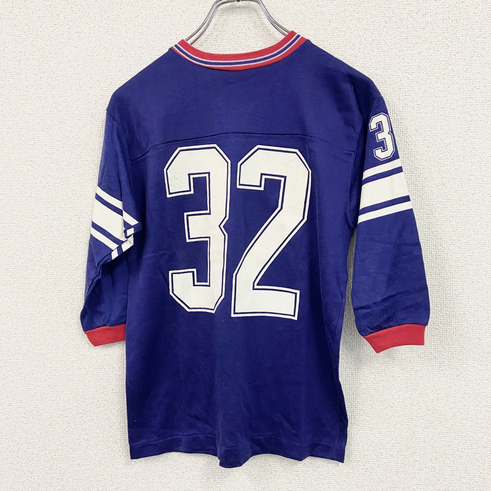 ALLPRO　オールプロ　ユニフォームTシャツ　6分袖　番号　青　ブルー　Lサイズ