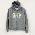 GAP　ギャップ　フルジップスウェットパーカー/フーディー　灰色　グレー　Mサイズ