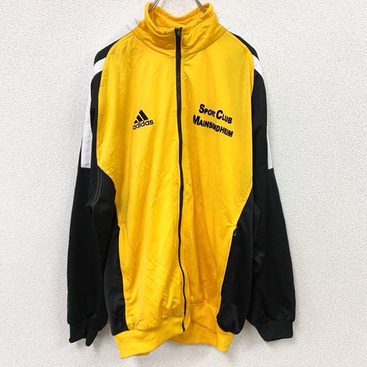 90s～　adidas　アディダス　トラックジャケット/ジャージ　ヴィンテージ　黄色　イエロー　2XOサイズ