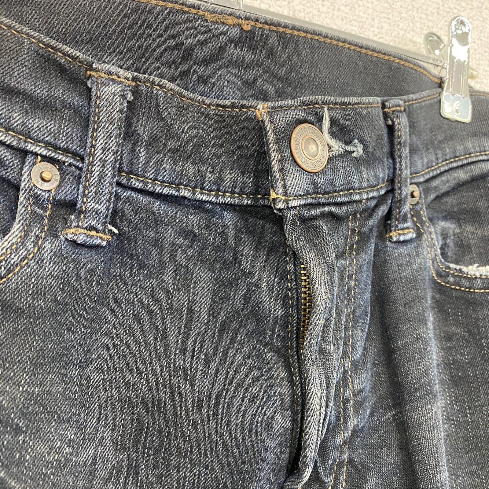 Abercrombie&Fitch　アバクロンビー&フィッチ　デニムパンツ/ジーンズ　ジップフライ　インディゴ　W30サイズ