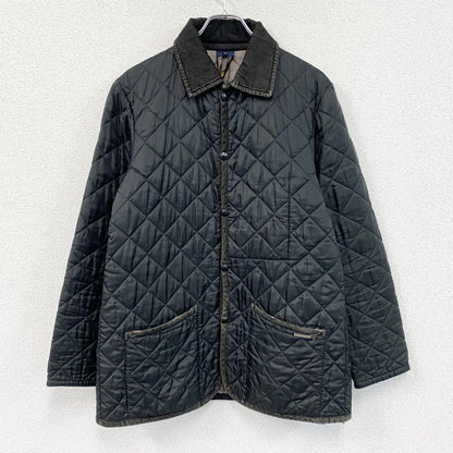 LAVENHAM　ラベンハム　キルティングジャケット　コーデュロイ襟　黒　ブラック　38サイズ　