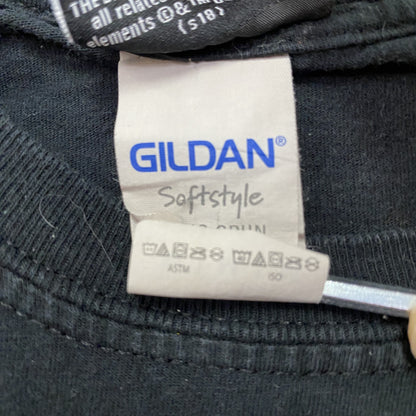 GILDAN　THE DARK KNIGHT　ダークナイト　バットマン　ジョーカー　半袖プリントTシャツ　ムービーT　黒　ブラック　Mサイズ