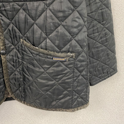 LAVENHAM　ラベンハム　キルティングジャケット　コーデュロイ襟　黒　ブラック　38サイズ　