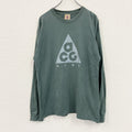 NIKE acg　ナイキエーシージー　長袖プリントTシャツ/ロンT　緑　グリーン　Sサイズ