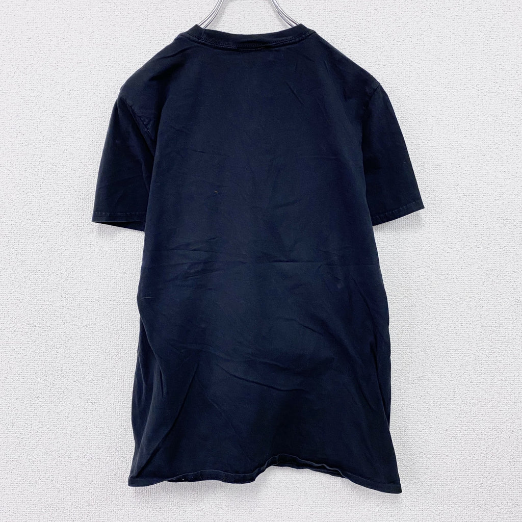 GILDAN　THE DARK KNIGHT　ダークナイト　バットマン　ジョーカー　半袖プリントTシャツ　ムービーT　黒　ブラック　Mサイズ