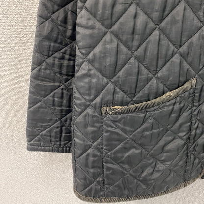 LAVENHAM　ラベンハム　キルティングジャケット　コーデュロイ襟　黒　ブラック　38サイズ　
