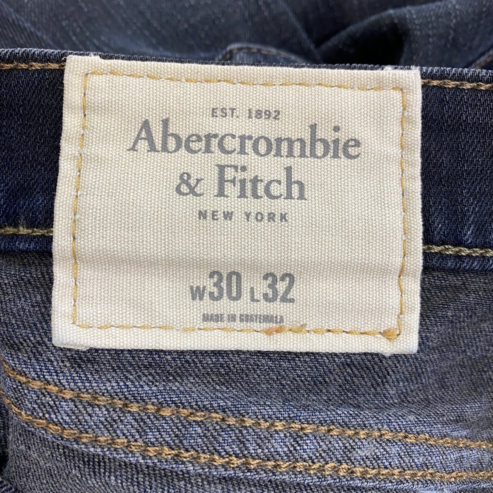 Abercrombie&Fitch　アバクロンビー&フィッチ　デニムパンツ/ジーンズ　ジップフライ　インディゴ　W30サイズ