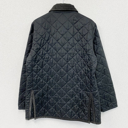 LAVENHAM　ラベンハム　キルティングジャケット　コーデュロイ襟　黒　ブラック　38サイズ　