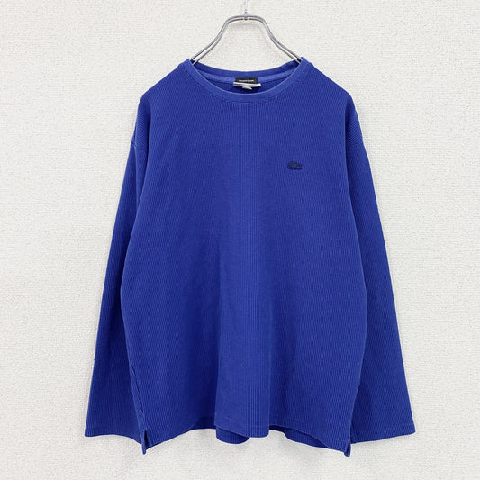 LACOSTE　ラコステ　長袖Tシャツ/サーマルロンT　ワッフル　青　ブルー　Mサイズ