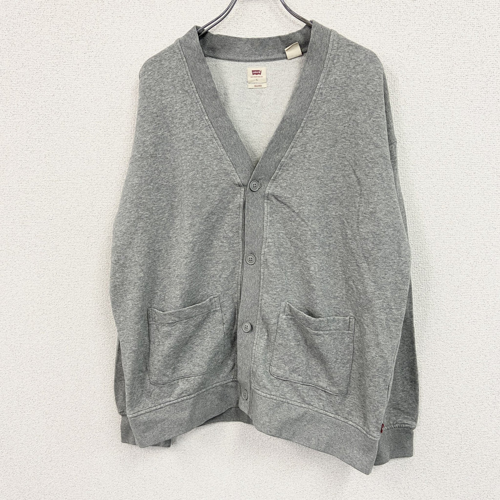 Levi's　リーバイス　スウェットカーディガン　灰色　グレー　Lサイズ