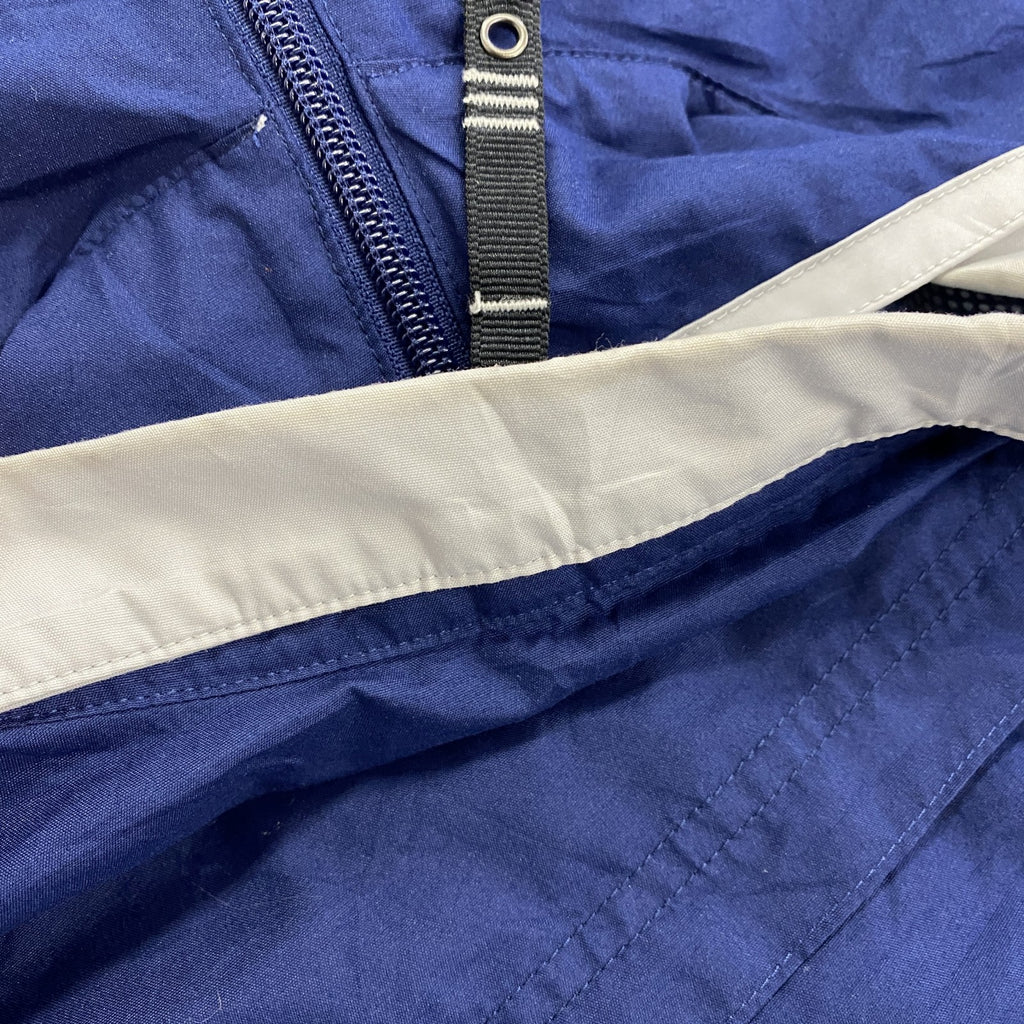 90s　adidas　アディダス　ナイロンジャケット　フルジップ　ヴィンテージ　青　Lサイズ
