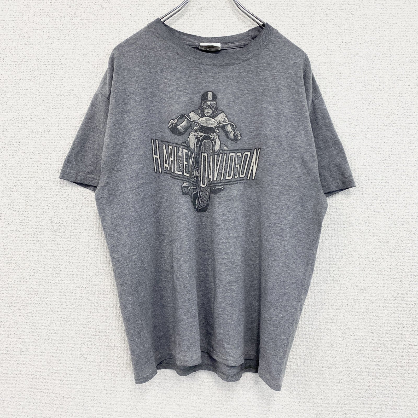 HARLEY DAVIDSON　ハーレーダビッドソン　半袖両面プリントTシャツ　グレー　Lサイズ