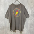 古着 used　DCコミックス　THE FLASH　半袖プリントTシャツ　グレー　クルーネック　オーバーサイズ　XXLサイズ