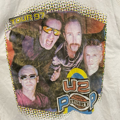 90s　FRUIT OF THE LOOM　U2　ユーツー　半袖バンドTシャツ　ヴィンテージ　白　XLサイズ