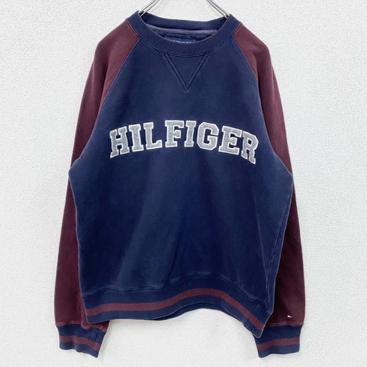TOMMY HILFIGER　トミーヒルフィガー　スウェット/トレーナー　紺　ネイビー　ボルドー　Mサイズ