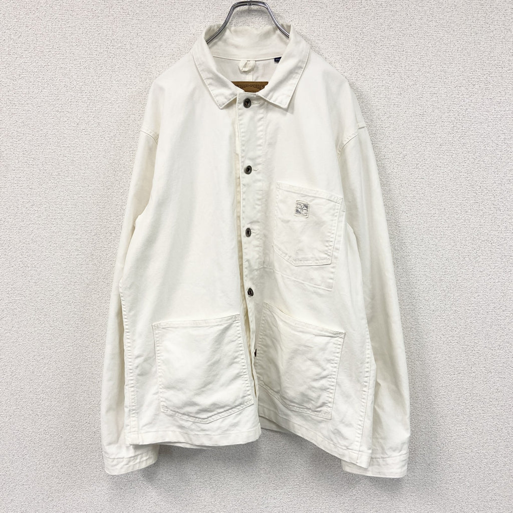 GAP　ギャップ　WORK FORCE　長袖ダウンシャツ　白　ホワイト　Lサイズ