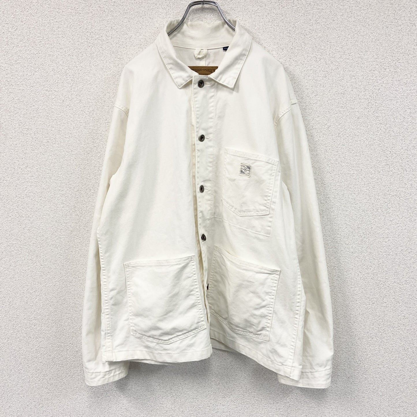 GAP　ギャップ　WORK FORCE　長袖ダウンシャツ　白　ホワイト　Lサイズ